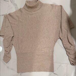 Reiss Taupe Cowl Neck Sweater Size S